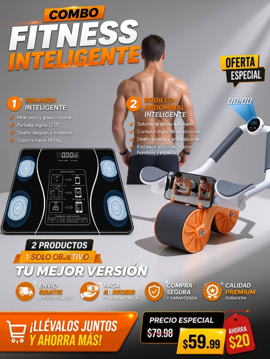💪 SUPER RODILLO ABDOMINAL INTELIGENTE ¡Entrena desde casa y fortalece tu abdomen de forma más cómoda! 🚚 ENVÍO GRATIS A TODO ECUADOR 💵 PAGA CUANDO RECIBAS (Contra Entrega)