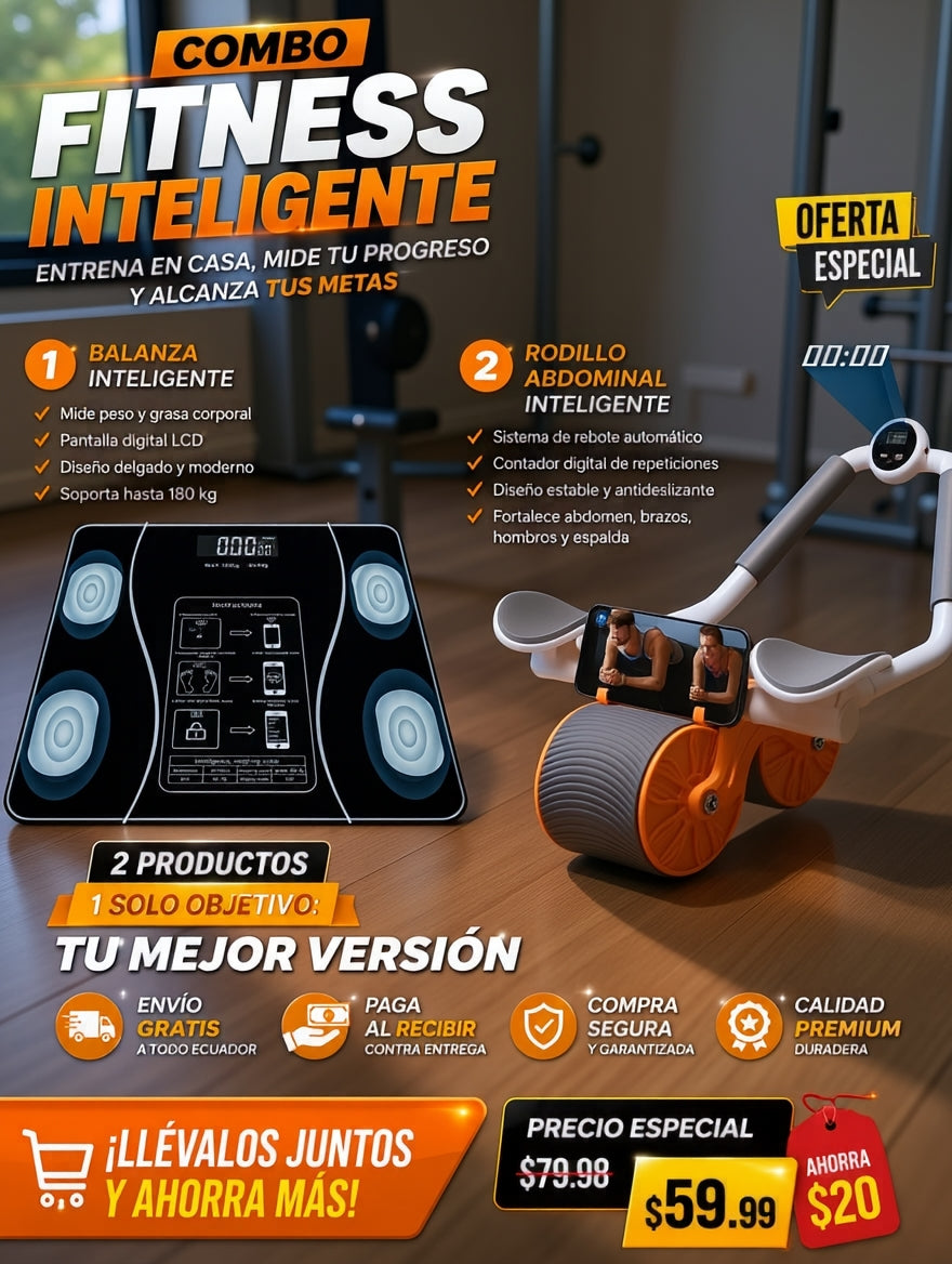 💪 SUPER RODILLO ABDOMINAL INTELIGENTE ¡Entrena desde casa y fortalece tu abdomen de forma más cómoda! 🚚 ENVÍO GRATIS A TODO ECUADOR 💵 PAGA CUANDO RECIBAS (Contra Entrega)